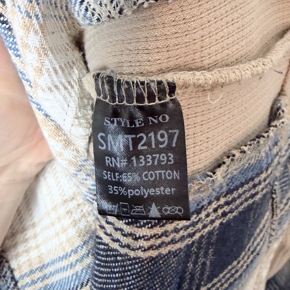 POL Blue Striped Flannel (B) - Picture 6 of 6